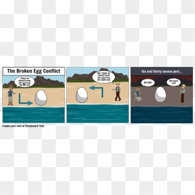 Cartoon, HD Png Download - broken egg png