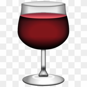 Red Wine Emoji Png, Transparent Png - wine glass icon png