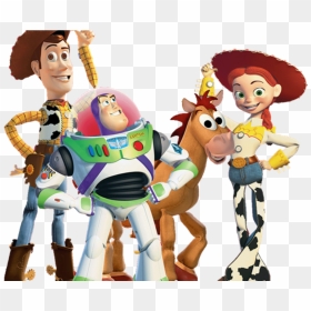 Toy Story Woody Jessie Bullseye Buzz, HD Png Download - woody toy story png