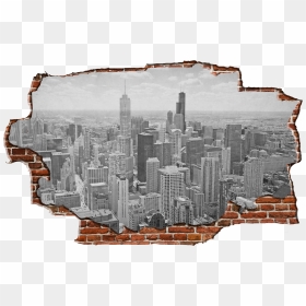 Chicago, HD Png Download - chicago skyline silhouette png