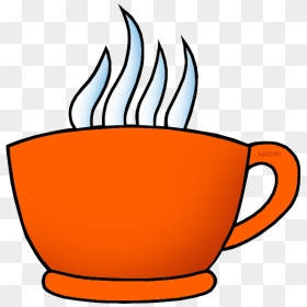 Coffee Clipart Orange - Orange Cup Clipart, HD Png Download - coffee clipart png