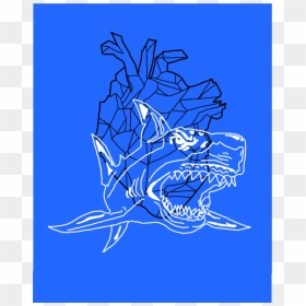 Your Heart Has Strong Shark Teeth - Illustration, HD Png Download - shark teeth png