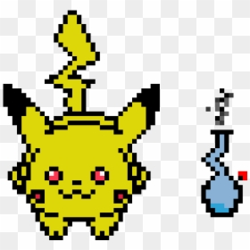 Pikachu Pixel Art, HD Png Download - pickachu png