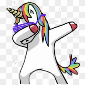 Dabbing Unicorn Transparent Background, HD Png Download - dabbing unicorn png