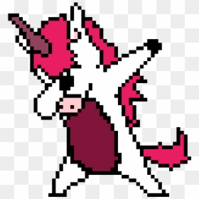 Dabbing Unicorn Pixel Art, HD Png Download - dabbing unicorn png