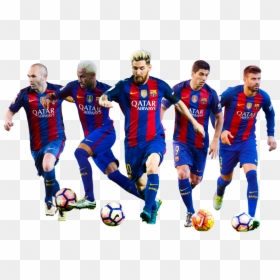 Fc Barcelona 2017 Png, Transparent Png - football players png