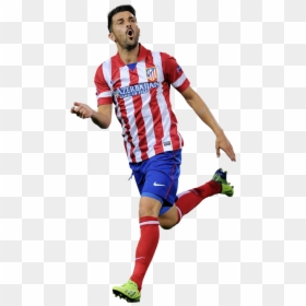 David Villa Atletico De Madrid Png, Transparent Png - football players png