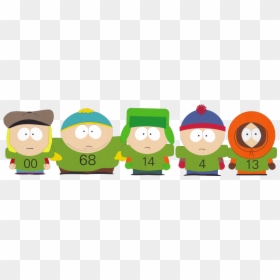 South Park 4 Main Characters, HD Png Download - football players png
