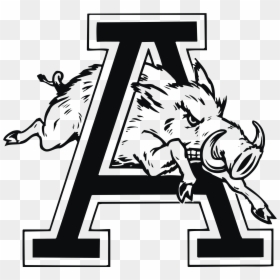 Arkansas Razorbacks Logo Black And White, HD Png Download - arkansas razorbacks logo png