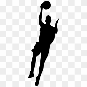 Basketball Silhouette Transparent Background, HD Png Download - basketball .png