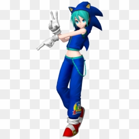 Hatsune Miku Sonic Style, HD Png Download - ryu shoryuken png