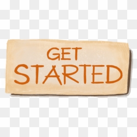 Orange, HD Png Download - get started button png