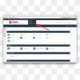 Cpanel Dashboard, HD Png Download - get started button png