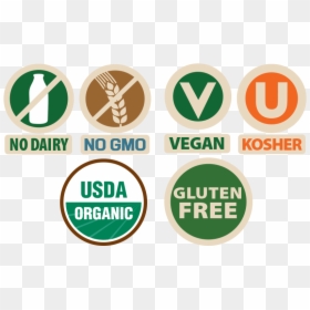 Gmo Free Gluten Free, HD Png Download - vegan symbol png