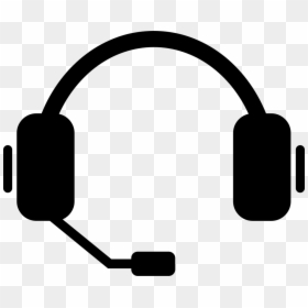 Headphone With Mic Vector, HD Png Download - headset icon png