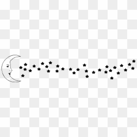 Stars And Moon Transparent, HD Png Download - tumblr white png