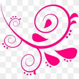 Flower Swirl Vector Png, Transparent Png - pink swirl png