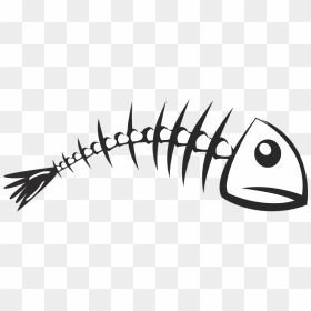 Fish Bone Png, Transparent Png - fish skeleton png