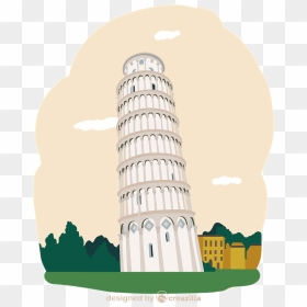 Leaning Tower Of Pisa Vector - King, HD Png Download - leaning tower of pisa png