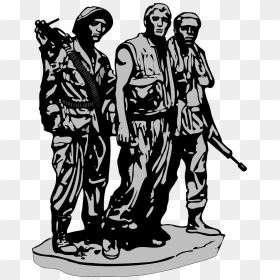 The Vietnam War - Vietnam Veterans Memorial Clip Art, HD Png Download - vietnam war png