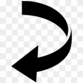 Curved Arrow Image - Curves Arrow Png, Transparent Png - white curved arrow png