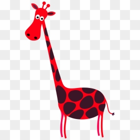 Vector Clip Art - Blue Giraffe Clipart, HD Png Download - giraffe silhouette png