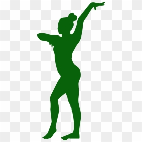 Gymnastics Cake Stencils, HD Png Download - gymnastics silhouette png