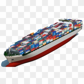 Ship Container, HD Png Download - cargo ship png
