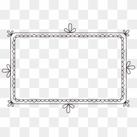 Square Scalloped Edge Clipart - Cute Frame Clip Art, HD Png Download - scalloped border png