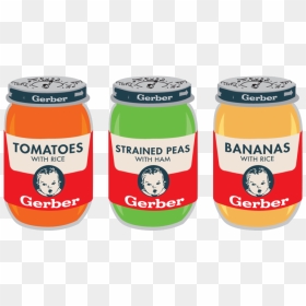 Foods Clipart Baby - Baby Food Jar Clipart, HD Png Download - baby food png