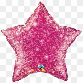 20″ Holographic Pink Star Foil Balloon - Estrela Dourada Png Sem Fundo, Transparent Png - pink star png