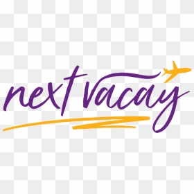 Next Vacay Main Logo White Grd 1300 Px Transparent - Calligraphy, HD Png Download - vaca png