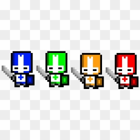 Castle Crashers Characters Pixel, HD Png Download - castle crashers png