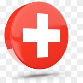 Glossy Round Icon 3d - Red Cross 3d Png, Transparent Png - vhv