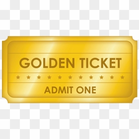 Blank Printable Golden Tickets, HD Png Download - admit one ticket png
