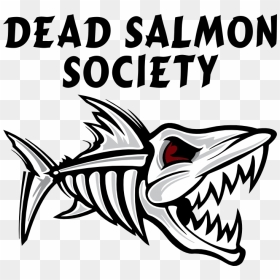 Dead Salmon Society T-shirt, HD Png Download - fish skeleton png