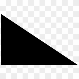 Shape Triangle Rectangular - Monochrome, HD Png Download - triangle shape png