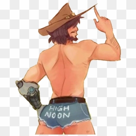 Mccree Hat Png , Png Download - Mccree In Underwear, Transparent Png - mccree hat png