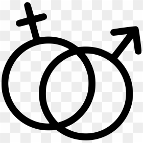 Sign Svg Gender - Wedding Rings Emoji, HD Png Download - gender icon png
