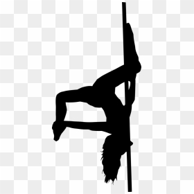 10 Pole Dancer Silhouette - Pole Dancer Silhouette Png, Transparent Png - gymnastics silhouette png