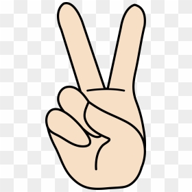 Peace Fingers Clipart 2 By Thomas - Peace Clipart, HD Png Download - peace fingers png
