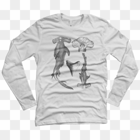 Hammerhead Shark, Teeth And Marine Biology Illustration - T-shirt, HD Png Download - shark teeth png