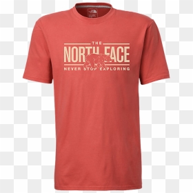 The North Face Men"s Short Sleeve Walking Bear Logo - Active Shirt, HD Png Download - the north face logo png