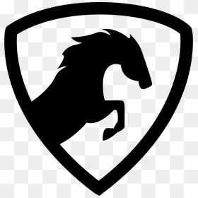 Jumping Horse In A Shield - Horse On A Shield, HD Png Download - horse icon png