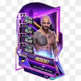 Ricochet Wwe Supercard Season Debut Wwe Supercard Roster - Becky Lynch Wwe Supercard, HD Png Download - ricochet png