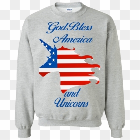 Unicorn T Shirts God Bless America And Unicorn Hoodies - Friends Harry Potter Sweatshirt, HD Png Download - god bless america png