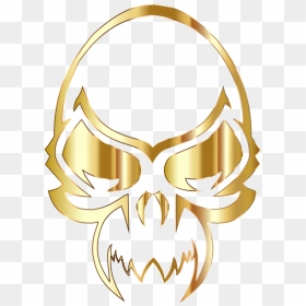Body Jewelry,yellow,symbol - Gold Skull Circle Png, Transparent Png - animal skull png