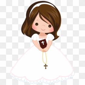 Girl First Communion Png, Transparent Png - primera comunion png