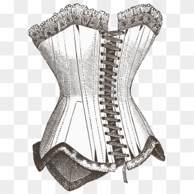Corset Illustration Clip Arts - Drawing Of A Corset, HD Png Download - corset png