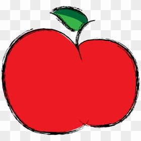 Cute Apple Cliparts - Apple Fruit Red Color, HD Png Download - apple fruit png